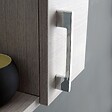 KIAMAMI VALENTINA - Miroir Avec Unité Murale En Chêne Gris Et Éclairage À Del - vignette