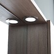 KIAMAMI VALENTINA - Miroir De Salle De Bain Suspendu Avec Porte Latérale Effet Bois De Chêne Lumière Led - vignette