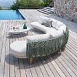 HESPERIDE - Salon de jardin Mylore 6 places argile - vignette
