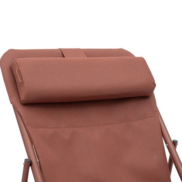 HESPERIDE - Chilienne de jardin empilable pliable Mirael acajou - large