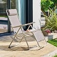 HESPERIDE - Fauteuil de jardin Silos beige lin - vignette