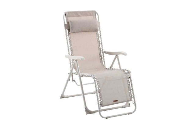 HESPERIDE - Fauteuil de jardin Silos beige lin - large
