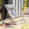 HESPERIDE - Chilienne de jardin empilable pliable Lunivia argile - vignette
