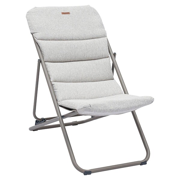 HESPERIDE - Chilienne de jardin empilable pliable Nillia café - large