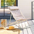 HESPERIDE - Chilienne de jardin empilable pliable Mirael argile - vignette