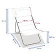 HESPERIDE - Chilienne de jardin empilable pliable Mirael argile - vignette