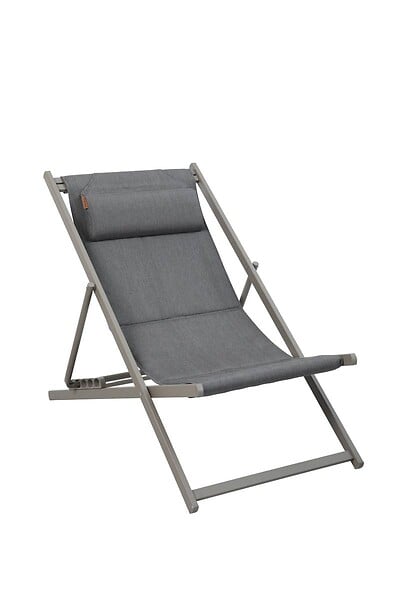 HESPERIDE - Chilienne de jardin empilable pliable Lunivia café - large