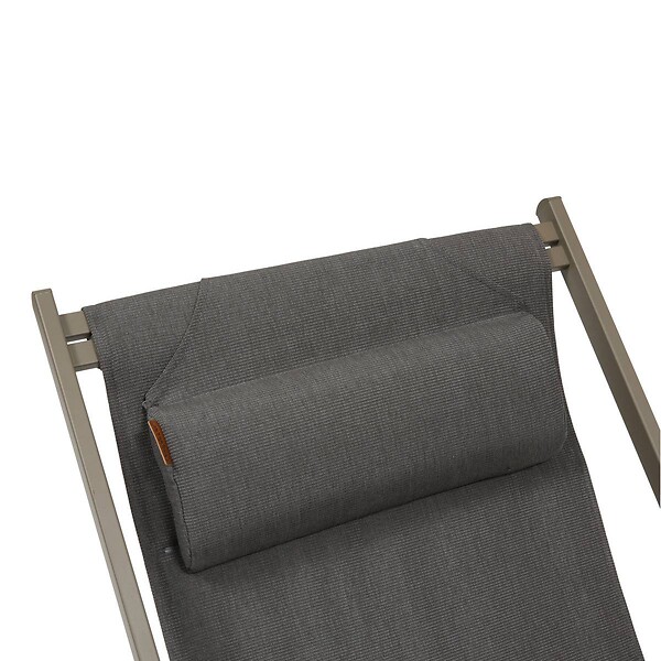 HESPERIDE - Chilienne de jardin empilable pliable Lunivia café - large