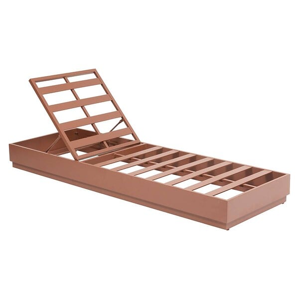 HESPERIDE - Lit de piscine Allure beige acajou - large