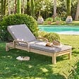HESPERIDE - Lit de piscine Papouasie beige - vignette