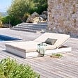 HESPERIDE - Lit de piscine Allure avoine - vignette