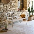 HESPERIDE - Banc de jardin Alvernia 3 places argile - vignette