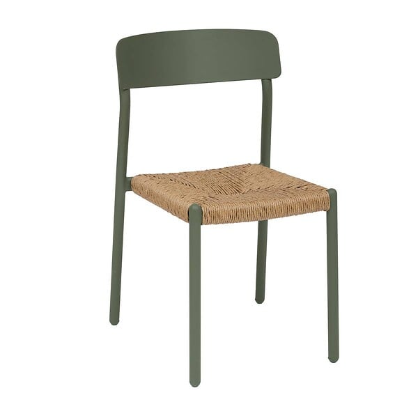 HESPERIDE - Chaise de jardin Wistty empilable vert laurier - large