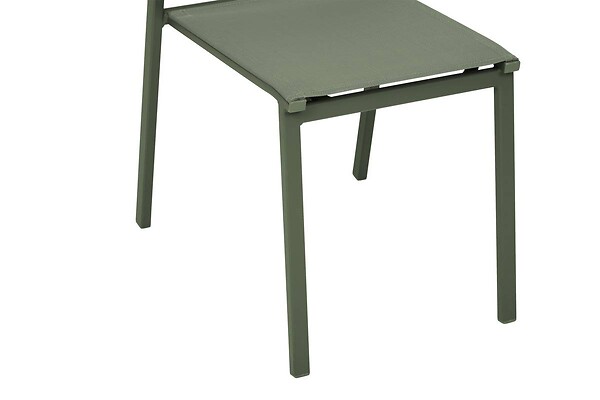 HESPERIDE - Chaise de jardin Essentia empilable vert laurier - large