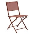 HESPERIDE - Lot de 4 chaises de jardin Modula pliables acajou - vignette