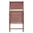 HESPERIDE - Lot de 4 chaises de jardin Modula pliables acajou - vignette