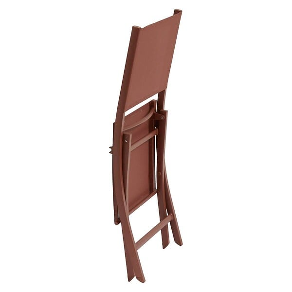 HESPERIDE - Lot de 4 Chaises de jardin Essentia pliables acajou - large
