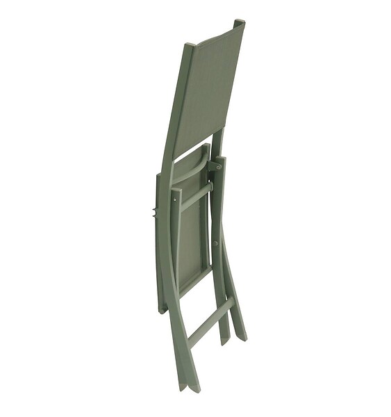 HESPERIDE - Lot de 4 Chaises de jardin Essentia pliable vert laurier - large