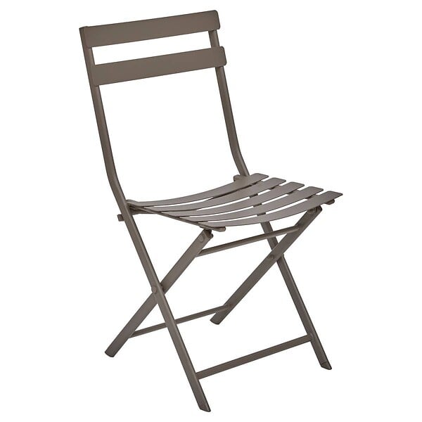 HESPERIDE - Chaise de jardin empilable Greensboro café - large