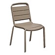 HESPERIDE - Chaise de jardin empilable Alegoria café - vignette