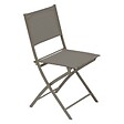 HESPERIDE - Lot de 4 Chaises de jardin Modula pliables noisette - vignette
