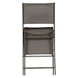 HESPERIDE - Lot de 4 Chaises de jardin Modula pliables noisette - vignette