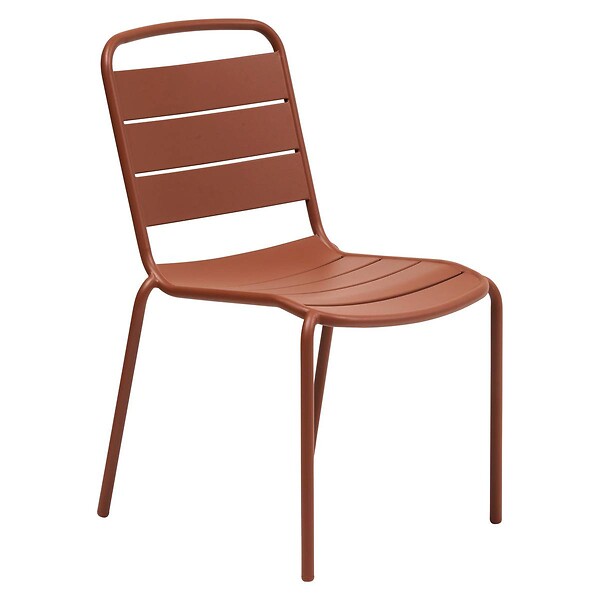 HESPERIDE - Chaise de jardin empilable Alegoria acajou - large