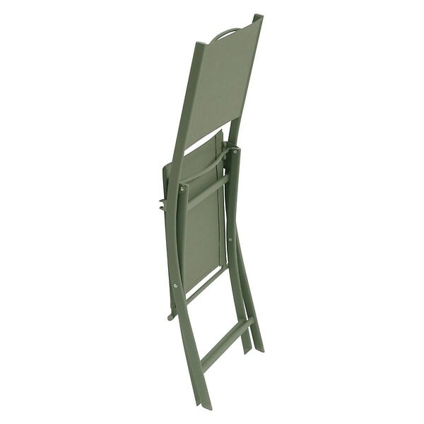 HESPERIDE - Lot de 4 chaises de jardin Modula pliables vert laurier - large