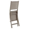 HESPERIDE - Lot de 4 Chaises de jardin Essentia pliables noisette - vignette