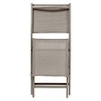 HESPERIDE - Lot de 4 Chaises de jardin Essentia pliables noisette - vignette