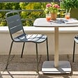 HESPERIDE - Chaise de jardin empilable Alegoria vert laurier - vignette