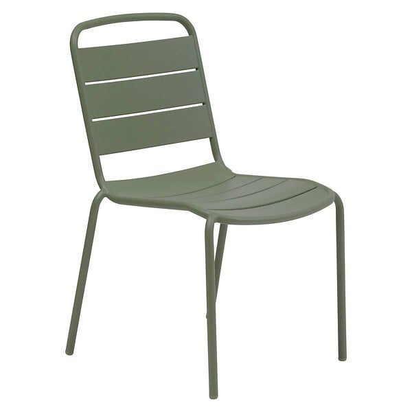 HESPERIDE - Chaise de jardin empilable Alegoria vert laurier - large