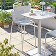 HESPERIDE - Chaise haute de jardin Alegoria empilable argile - vignette