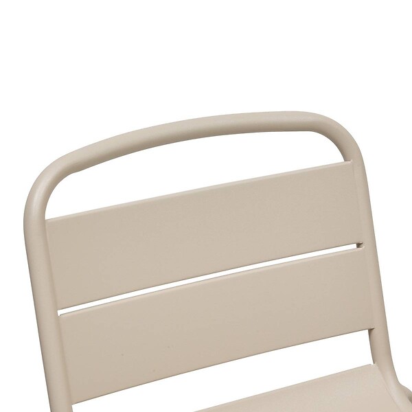 HESPERIDE - Chaise haute de jardin Alegoria empilable argile - large