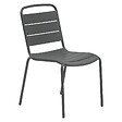 HESPERIDE - Chaise de jardin empilable Alegoria gris graphite - vignette