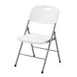 KZ GARDEN - Chaise pliante blanche Plastique renforcé - Chaise blanche Camping Terrasse Réceptions INTEC - vignette
