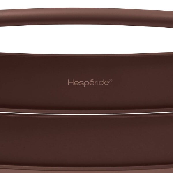 HESPERIDE - Chaise haute de jardin Alegoria empilable acajou - large
