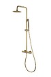 IMEX - Colonne de douche thermostatique - Monza - Diamètre tête de douche : 300 mm - Coloris: or brossé- réf : BTM039/OC-Ø300 - IMEX - vignette