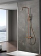 IMEX - Colonne de douche thermostatique - Monza - Diamètre tête de douche : 300 mm - Coloris: or brossé- réf : BTM039/OC-Ø300 - IMEX - vignette