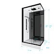 AURLANE - Cabine de douche 110x80x215cm - Verre Trempé - Mitigeur Chrome - DUALITY 3 RECTANGLE - vignette
