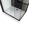 AURLANE - Cabine de douche 110x80x215cm - Verre Trempé - Mitigeur Chrome - DUALITY 3 RECTANGLE - vignette