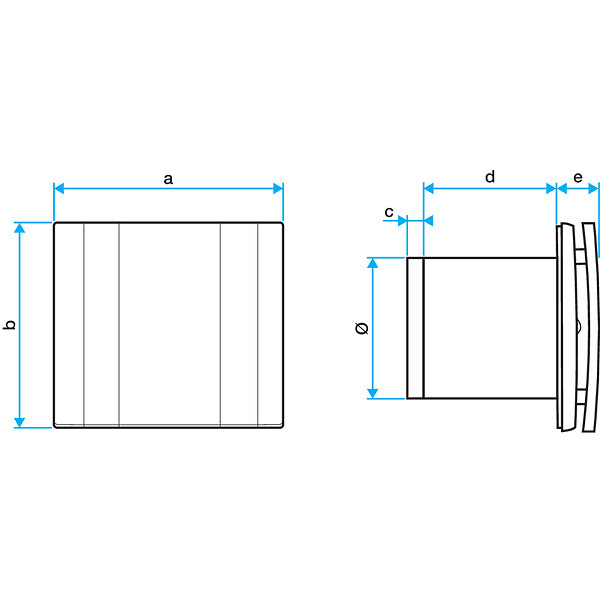 ALDES - Extracteur DECO 125 - 9,3W - 115m3/h - 31dB - Aluminium - large
