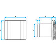 ALDES - Extracteur DECO 125 - 9,3W - 115m3/h - 31dB - Aluminium - vignette