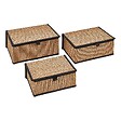 5 FIVE SIMPLY SMART - Lot de 3 paniers Stemy L25/30/33,5cm noir et beige - vignette
