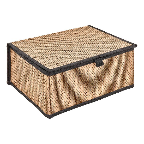 5 FIVE SIMPLY SMART - Lot de 3 paniers Stemy L25/30/33,5cm noir et beige - large