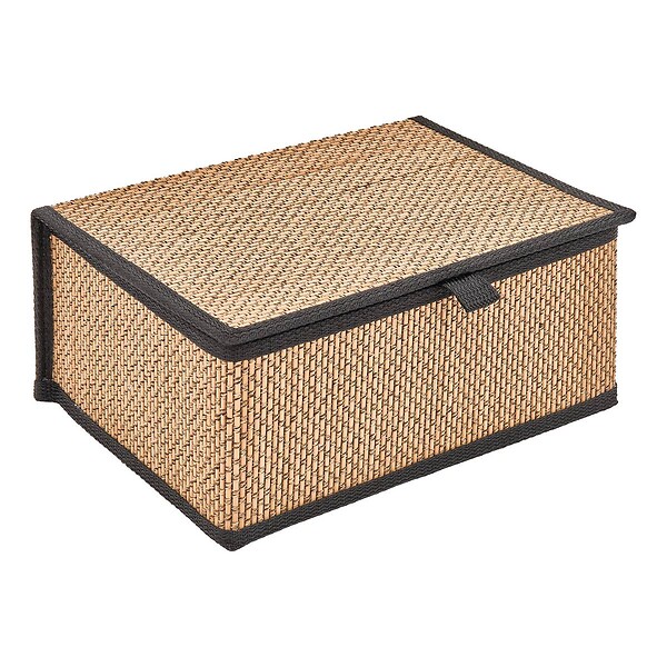 5 FIVE SIMPLY SMART - Lot de 3 paniers Stemy L25/30/33,5cm noir et beige - large