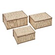 5 FIVE SIMPLY SMART - Lot de 3 paniers Stemy L25/30/33,5cm marron et beige - vignette
