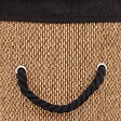 5 FIVE SIMPLY SMART - Panier à linge Stemy 48L noir et beige - vignette