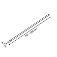 5 FIVE SIMPLY SMART - TRINGLE RIDEAU DCH NOIR 200CM - vignette