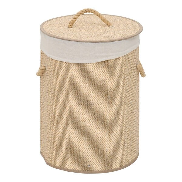 5 FIVE SIMPLY SMART - Panier à linge Stemy 48L beige - large